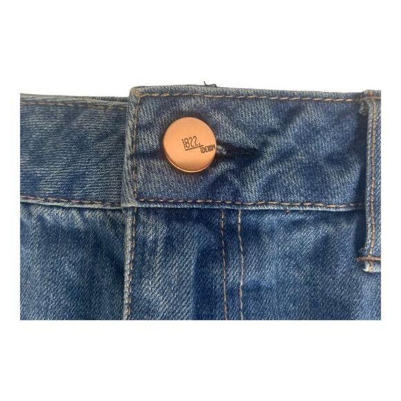 1822 Denim Womens Distressed Blue Jean Skirt Size 10 - Picture 4 of 12